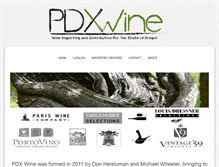 Tablet Screenshot of pdxwine.net